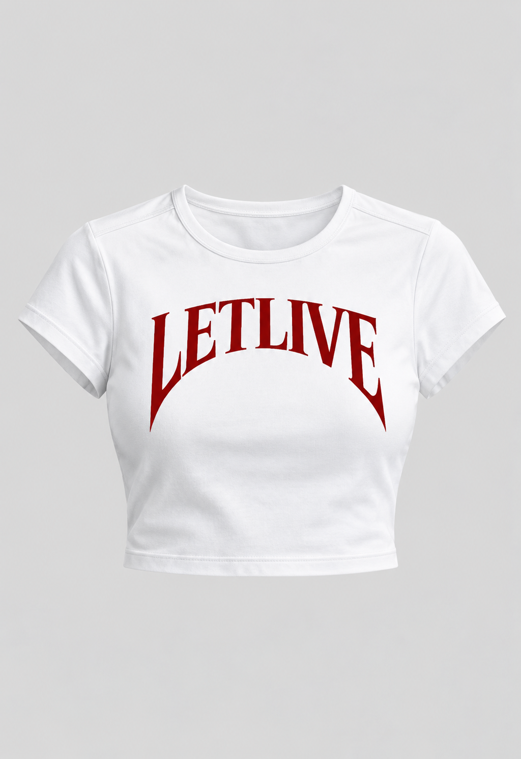 LETLIVE ARC WHITE BABY TEE