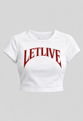 LETLIVE ARC WHITE BABY TEE