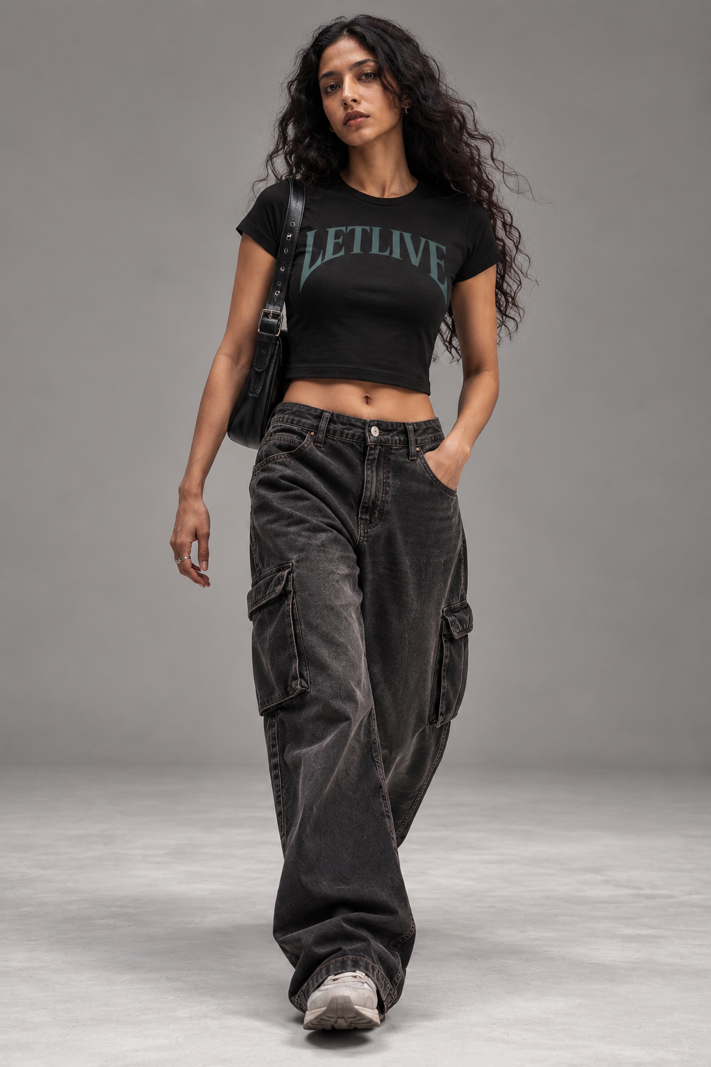 LETLIVE ARC BLACK BABY TEE