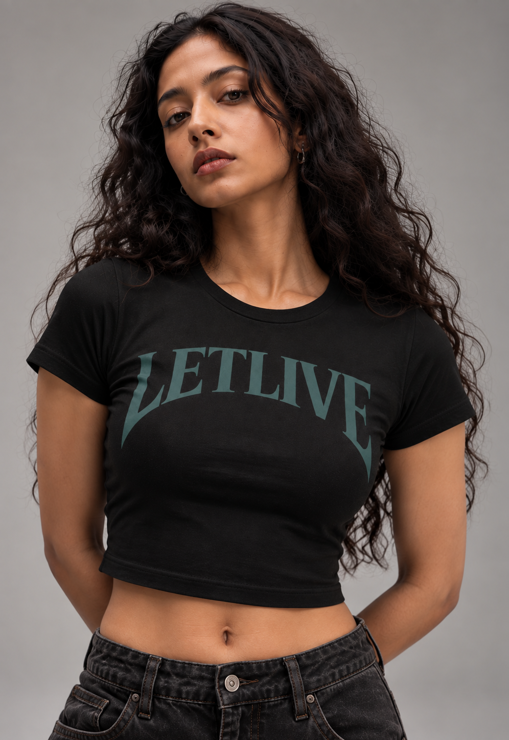 LETLIVE ARC BLACK BABY TEE