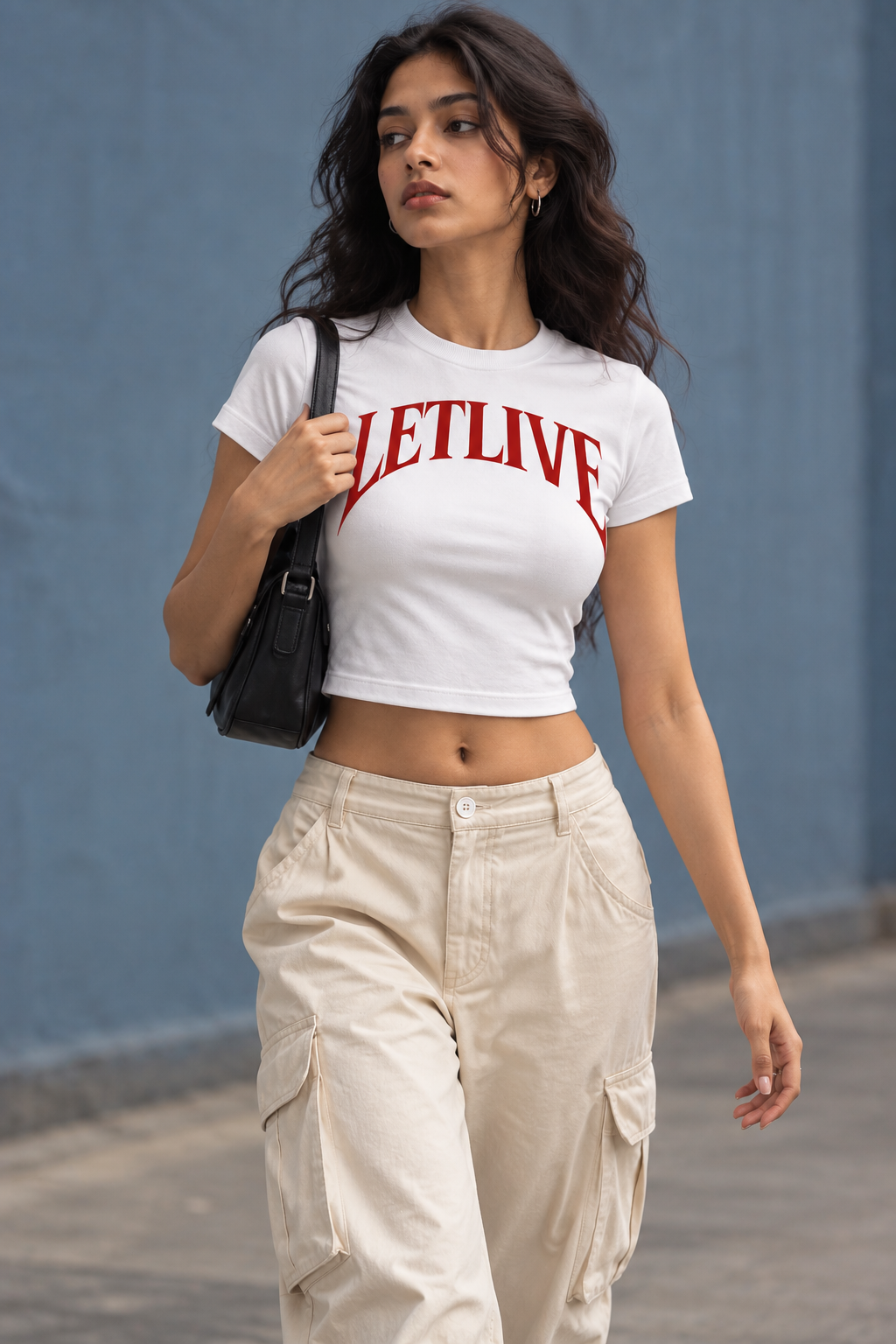 LETLIVE ARC WHITE BABY TEE