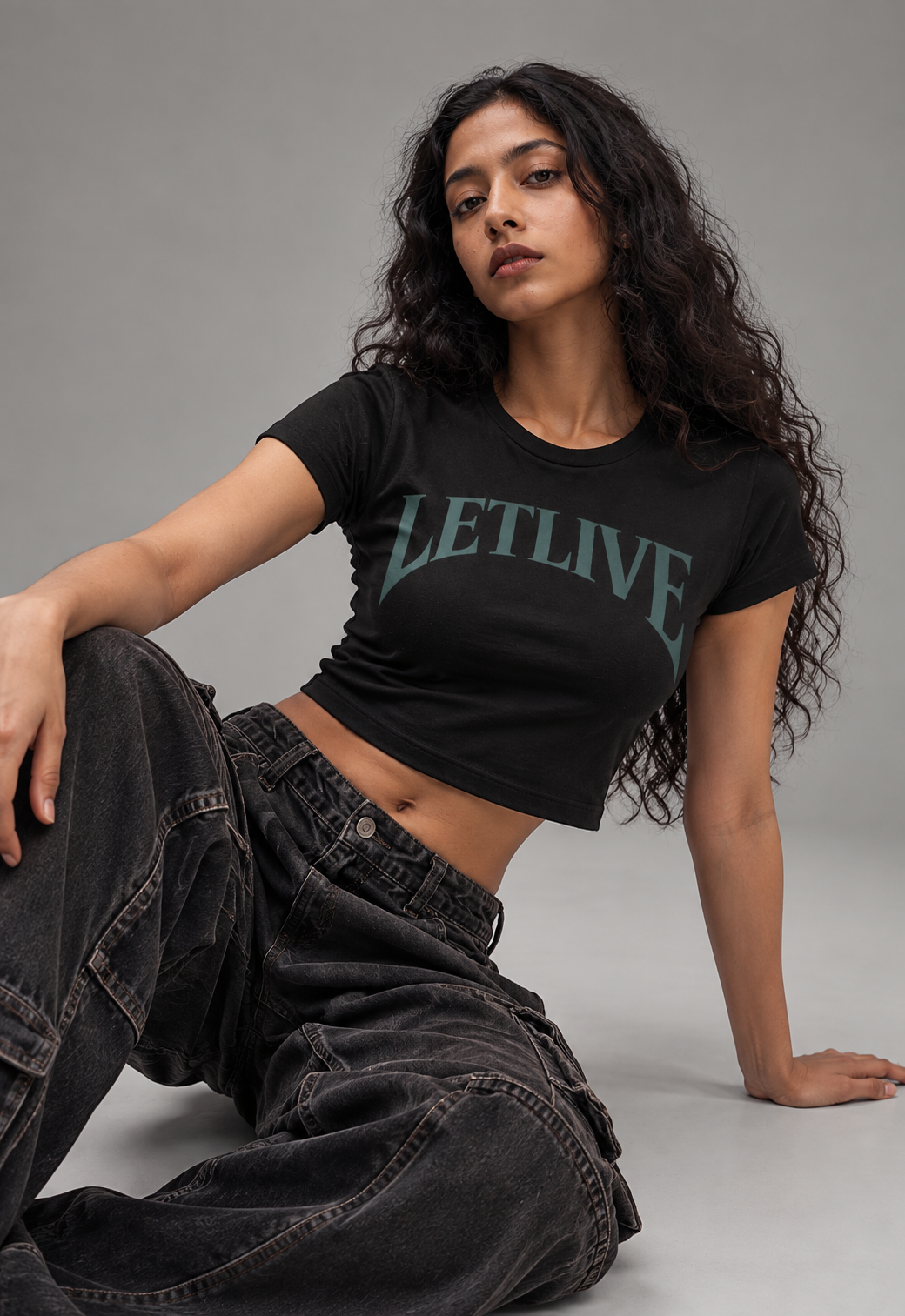 LETLIVE ARC BLACK BABY TEE