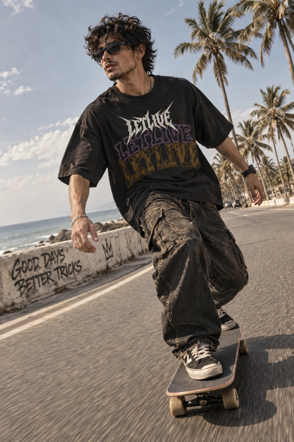 ETERNAL LETLIVE  OVERSIZED T-SHIRT