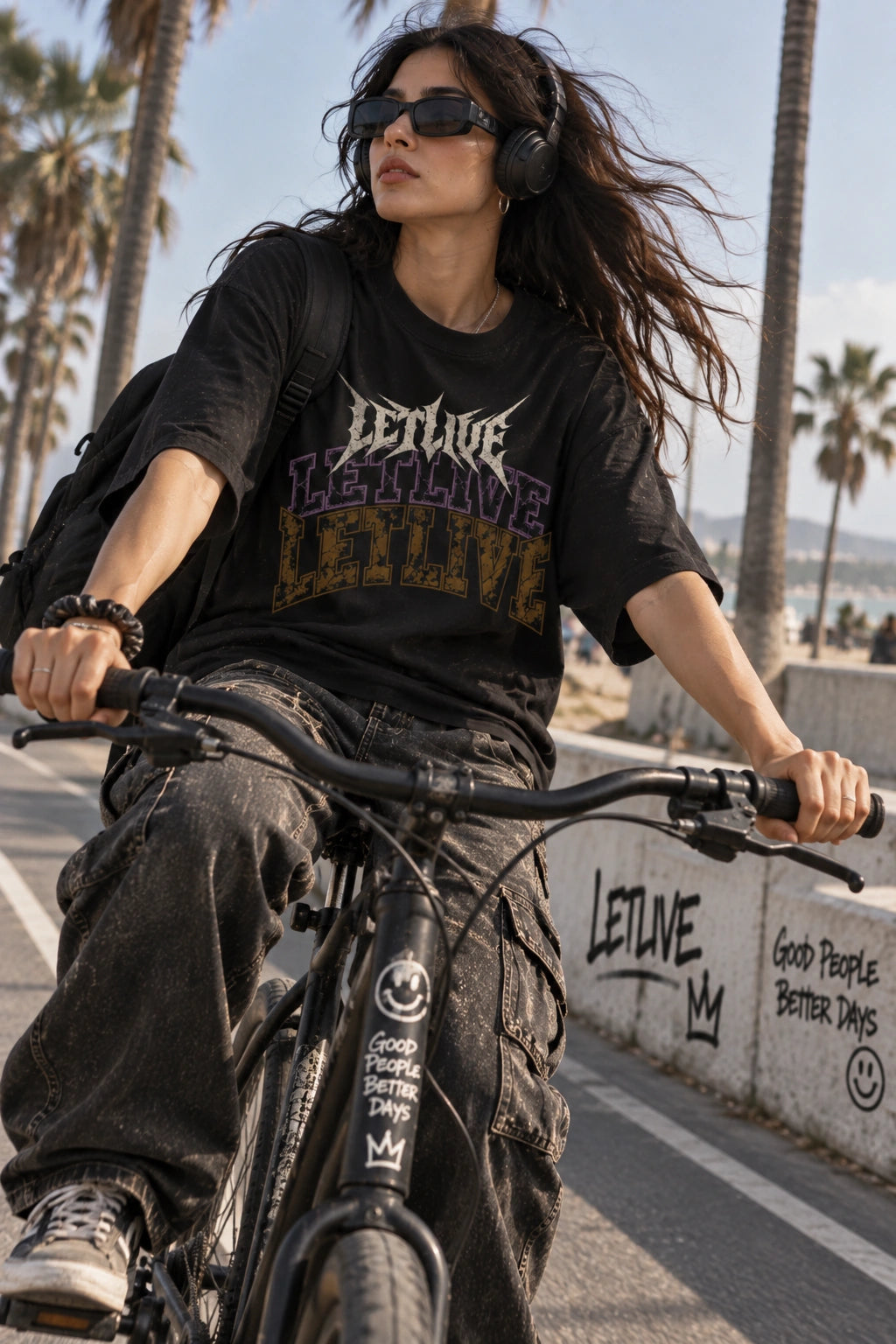 ETERNAL LETLIVE  OVERSIZED T-SHIRT