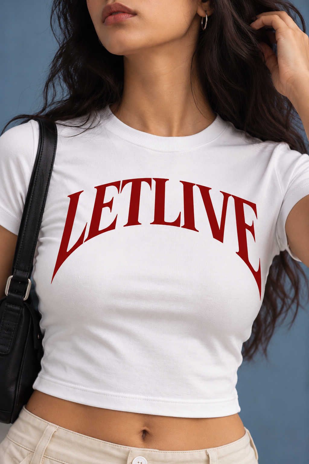 LETLIVE ARC WHITE BABY TEE