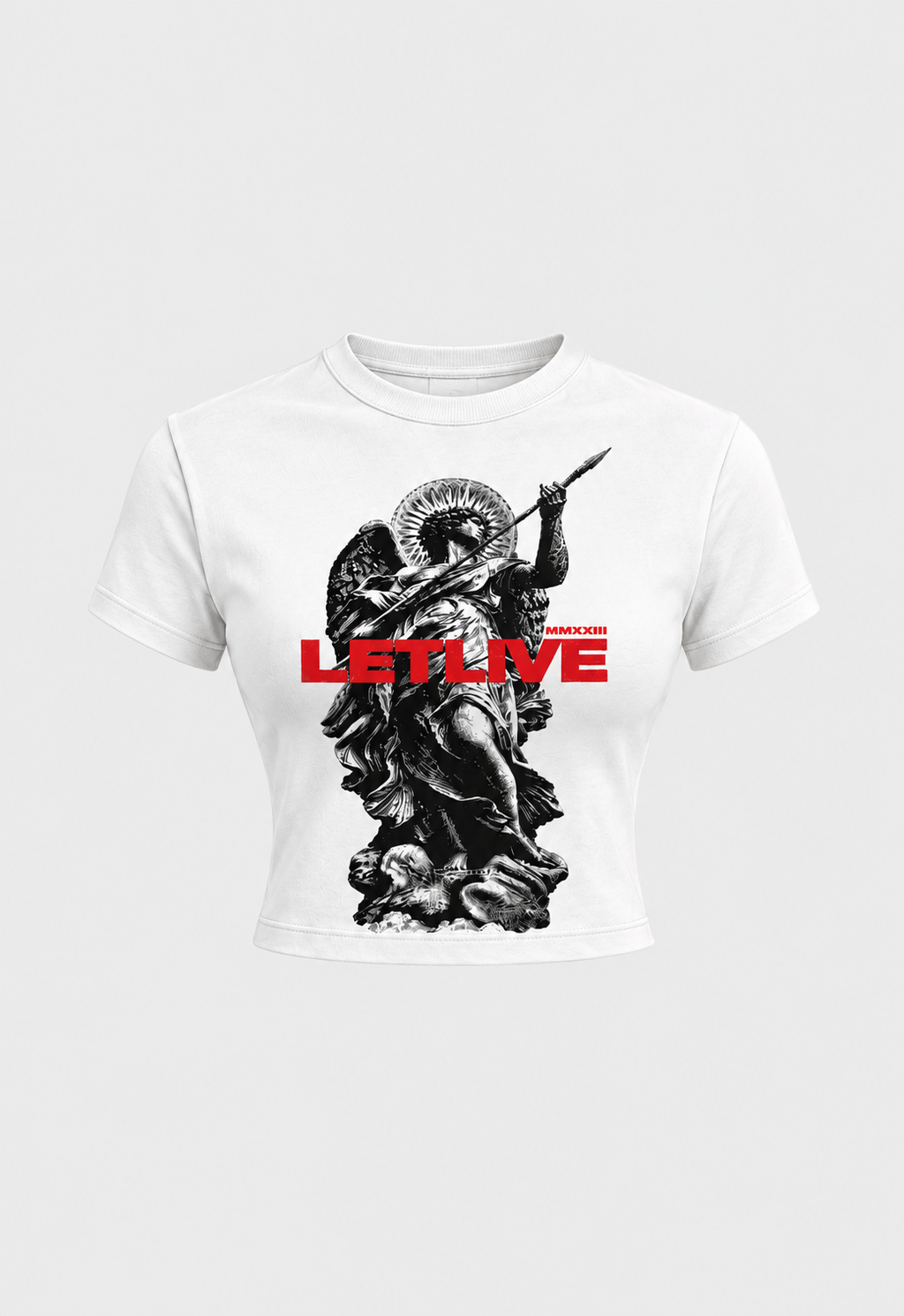ANGEL WHITE BABY TEE
