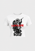 ANGEL WHITE BABY TEE