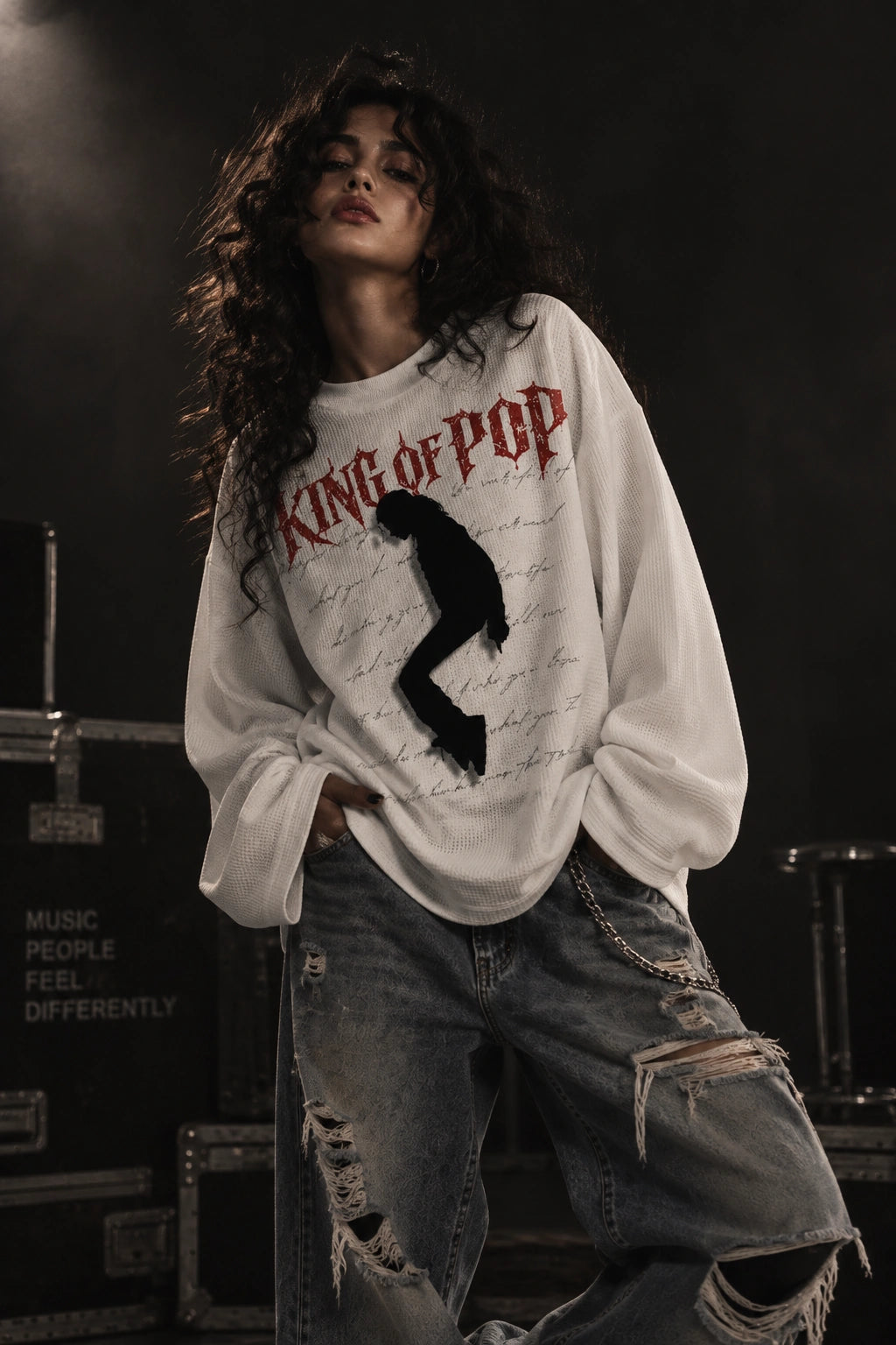 KING OF POP WAFFLE FULL SLEEVE