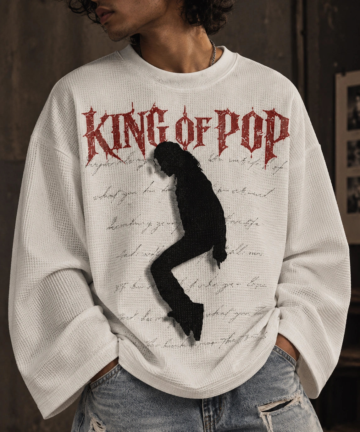 KING OF POP WAFFLE FULL SLEEVE