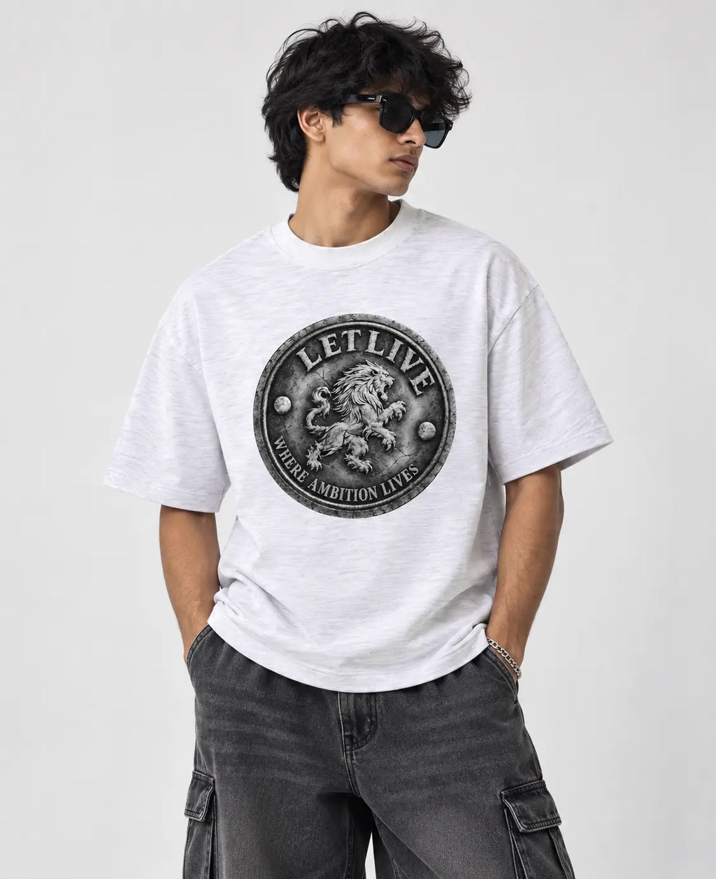AMBITION SEAL BOXY SLUB T-SHIRT