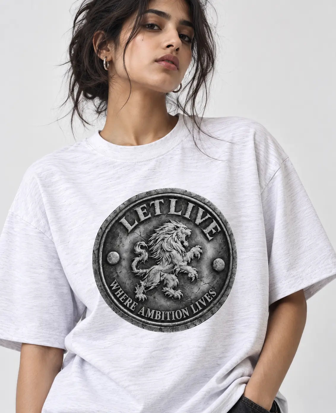 AMBITION SEAL BOXY SLUB T-SHIRT