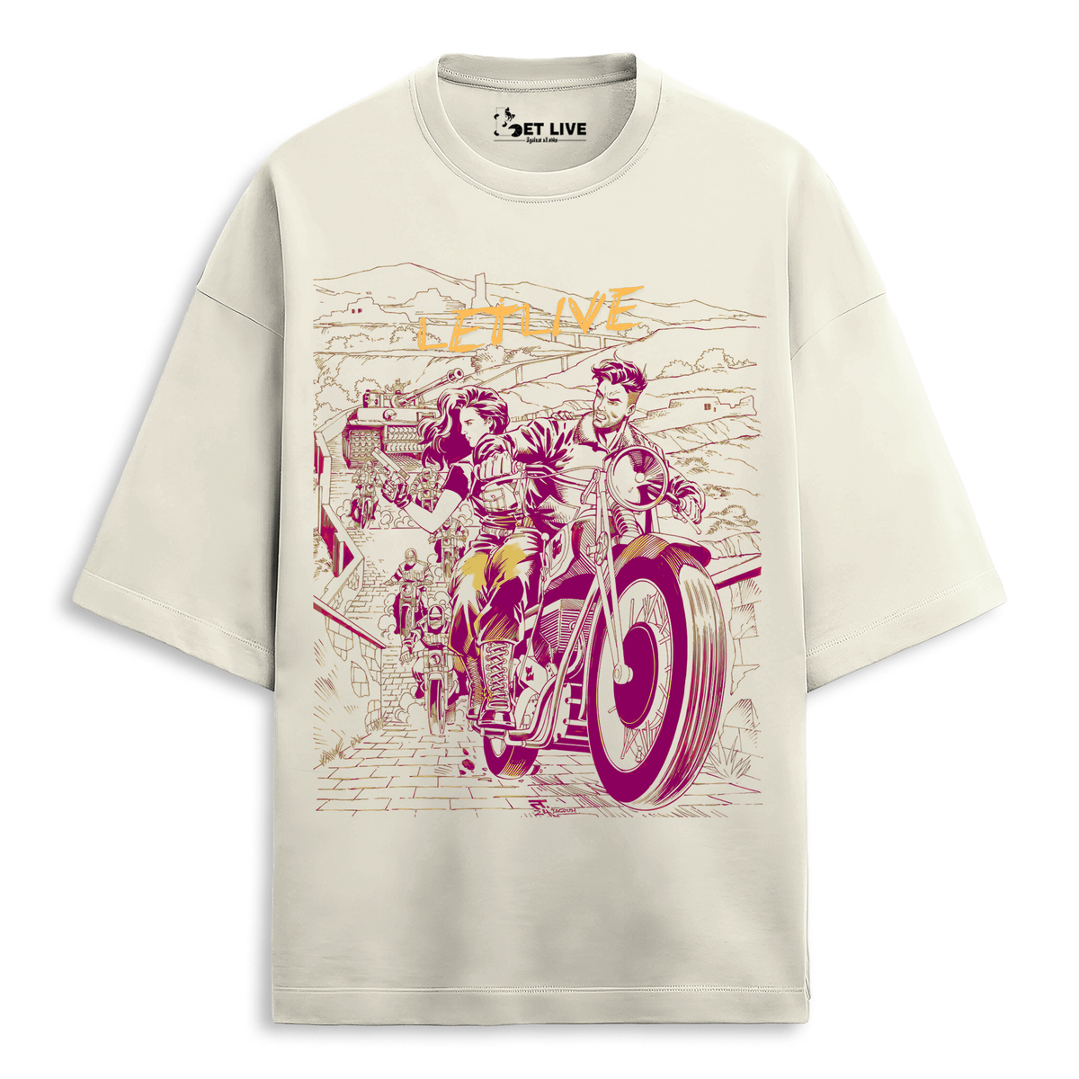 OUTGUNNED UNISEX OVERSIZED T-SHIRT