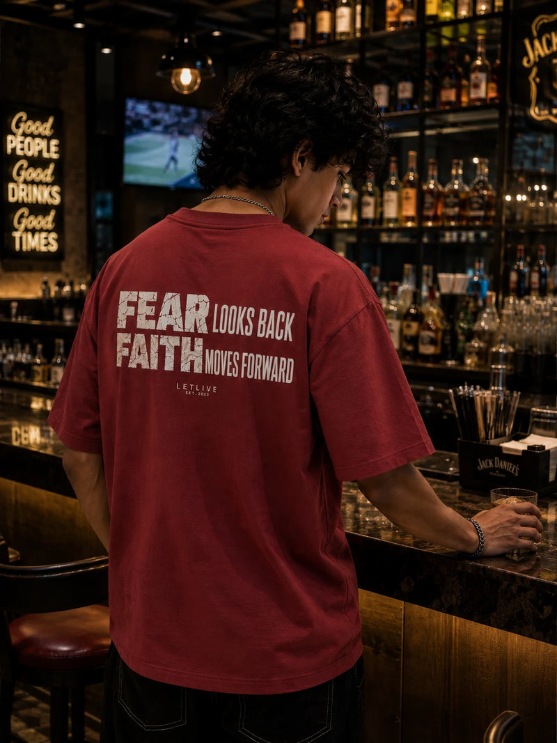 FATE OVER FEAR OVERSIZED T-SHIRT