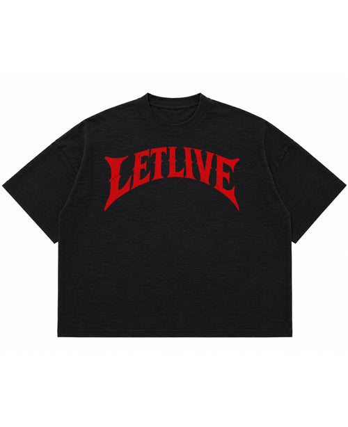 Graphite Boxy Slub tee Front Design