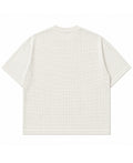 Off-white waffle boxy fit Back Design