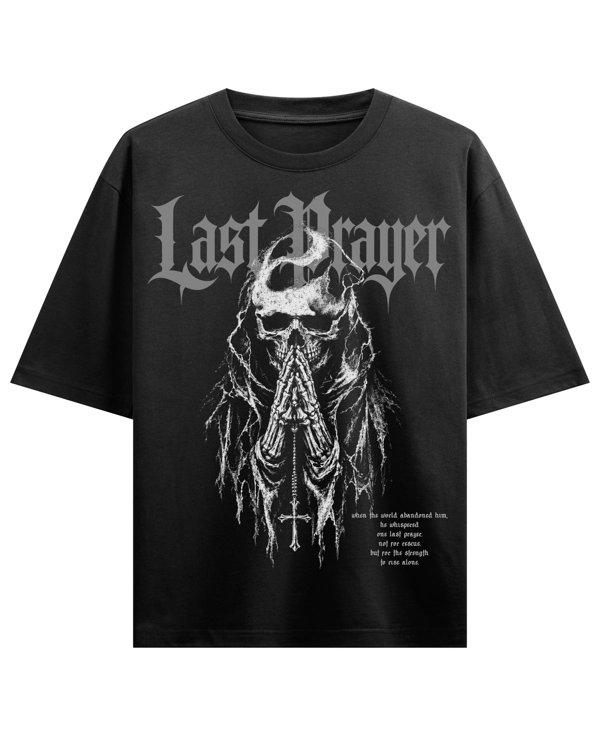 Black Oversized T-shirt Front Design