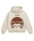 Cream Boxy Hoodie Front Design