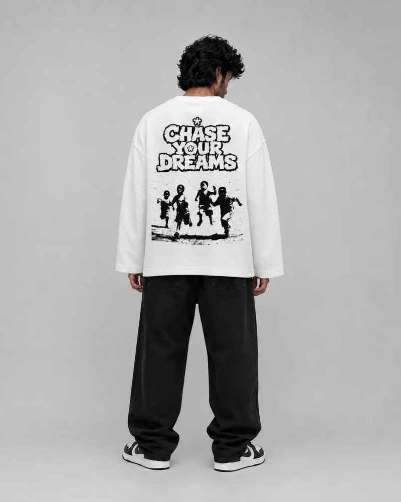Chase Dream Waffle knit Boxy T-shirt